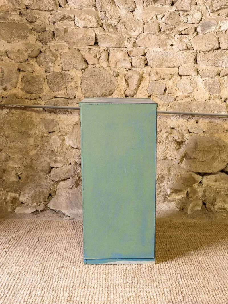 Valery, le semainier en bois patiné vert N°147