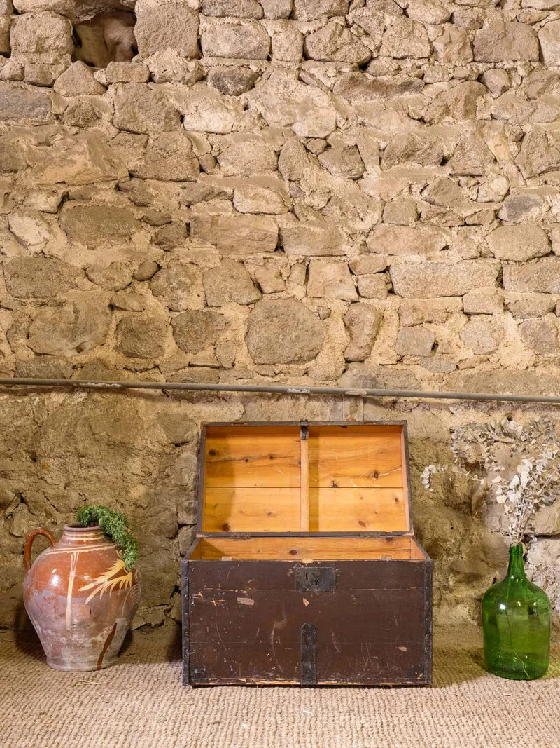 Lucien, le coffre en bois marron foncé N°205