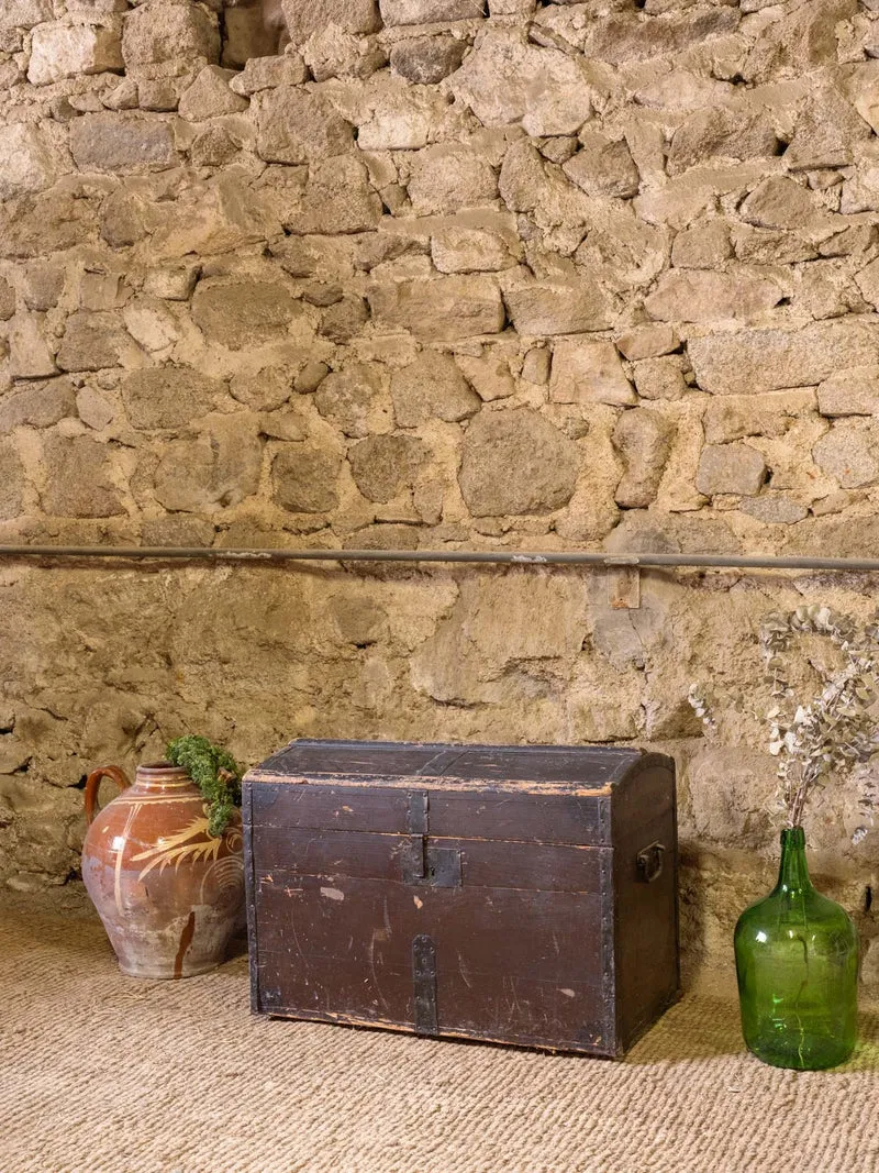 Lucien, le coffre en bois marron foncé N°205