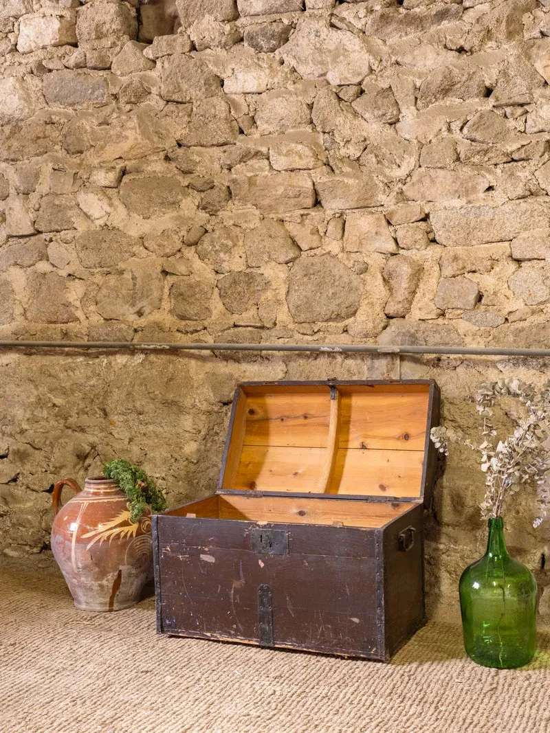 Lucien, le coffre en bois marron foncé N°205