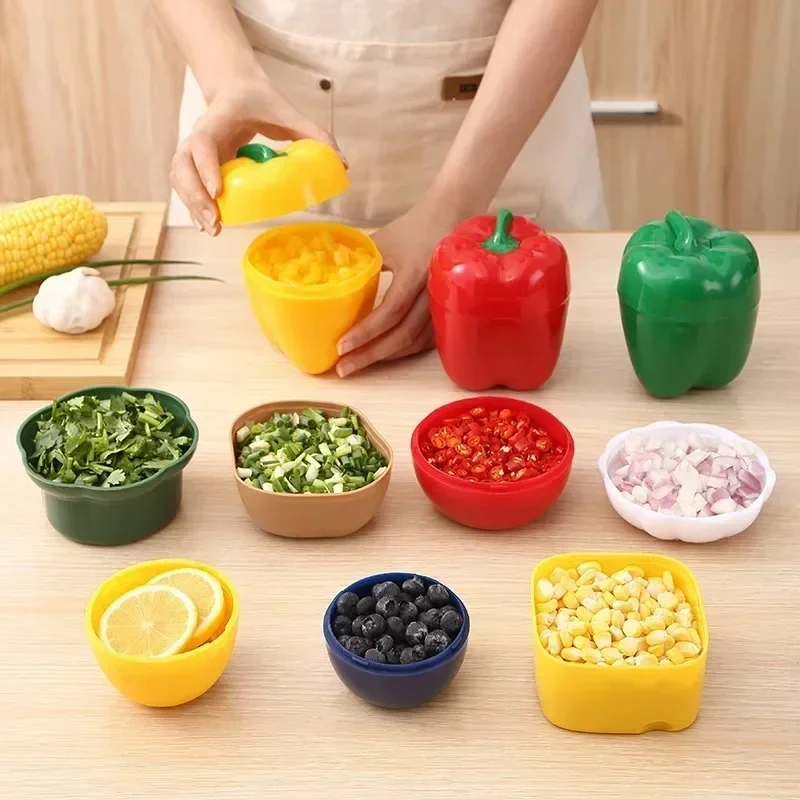 Boîte de Conservation Alimentaire | VeggieKeeper™ - Poivron