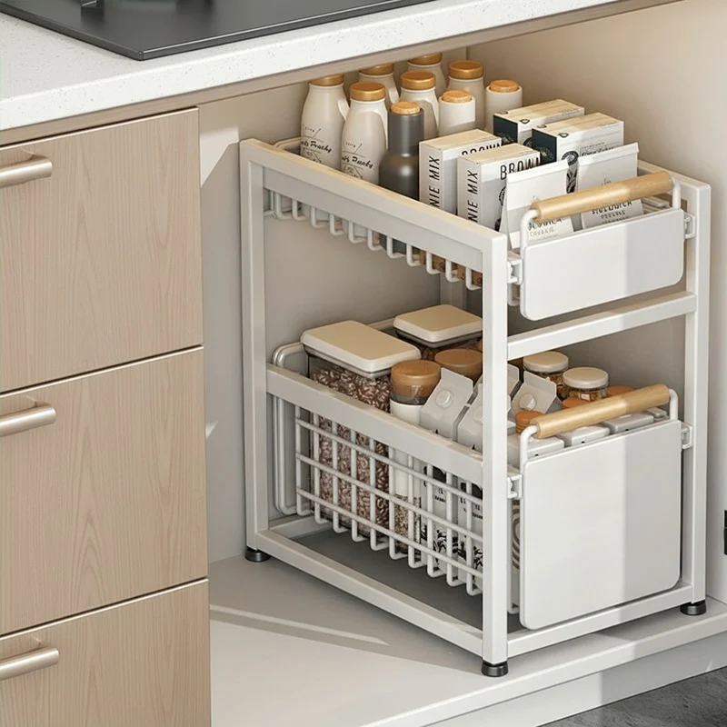 Coulissant Tiroir Cuisine | SmoothDesign™ - 2 Tiroir