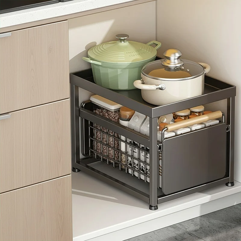 Coulissant Tiroir Cuisine | SmoothDesign™ - 1 Tiroir