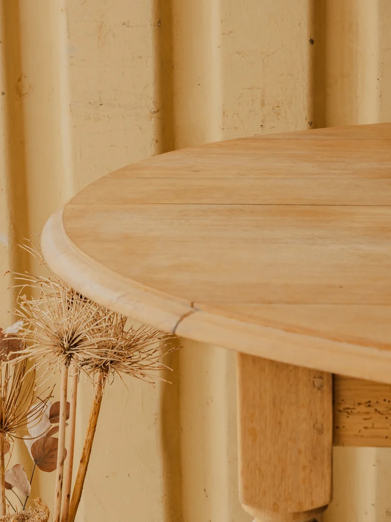 Romy, la table à manger ovale en bois N°1551