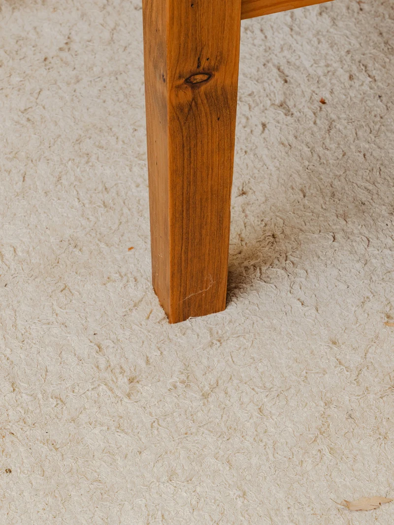 Léonie, la table basse en bois et métal gris N°1166