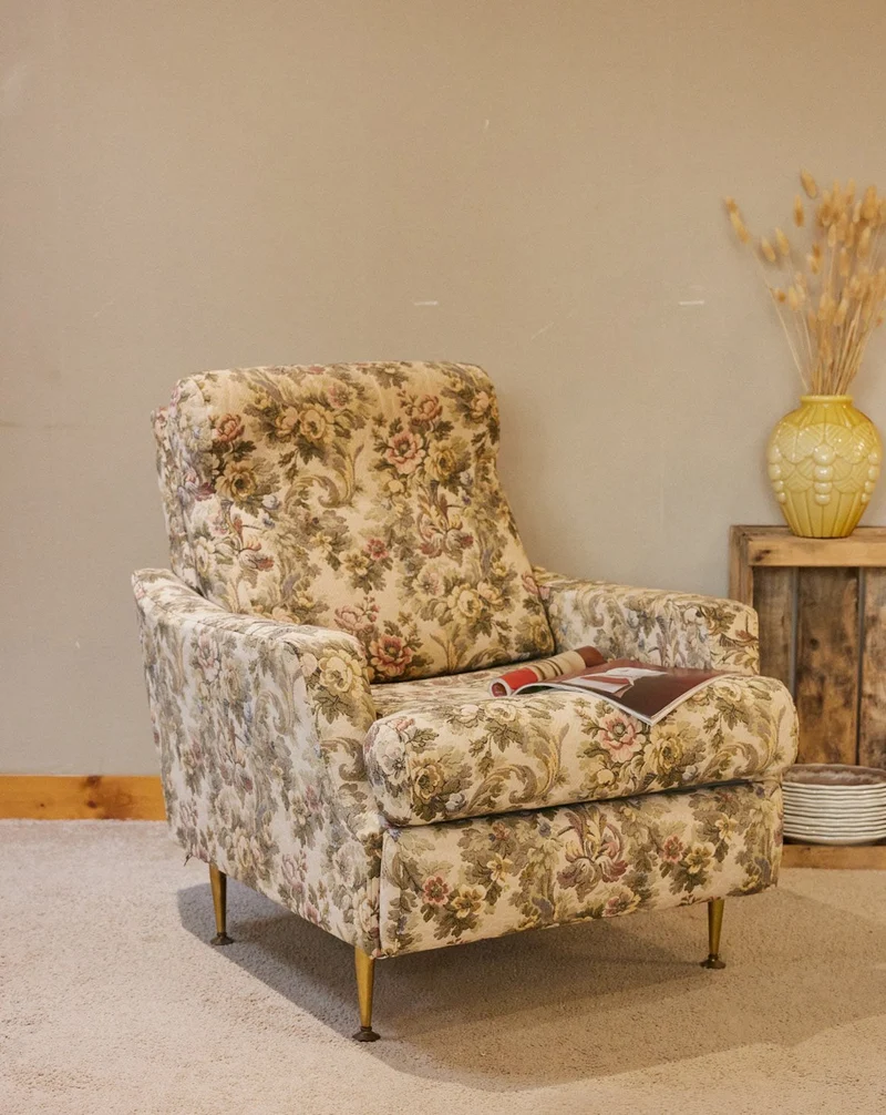 Ernest, le fauteuil campagne en tissu N°1599