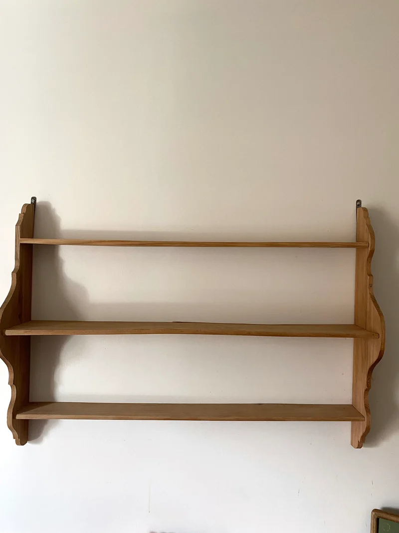 Etagère murale en bois ancien rénové