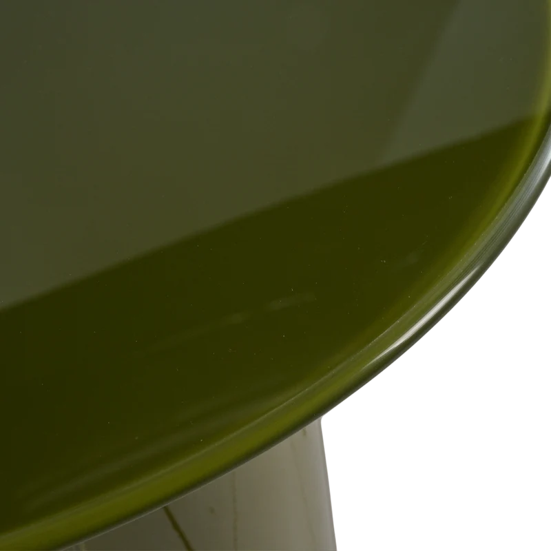 Table basse 50 cm en verre vert