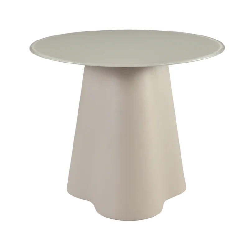 Table basse D60 en verre beige mat