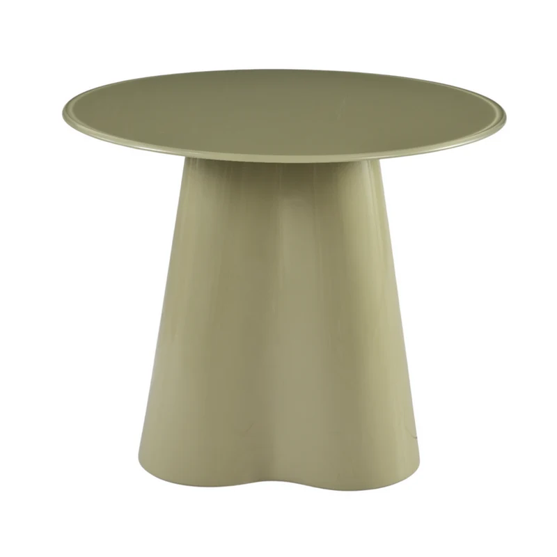 Table basse D60 en verre vert de gris brillant