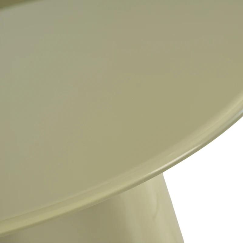 Table basse D60 en verre vert de gris brillant