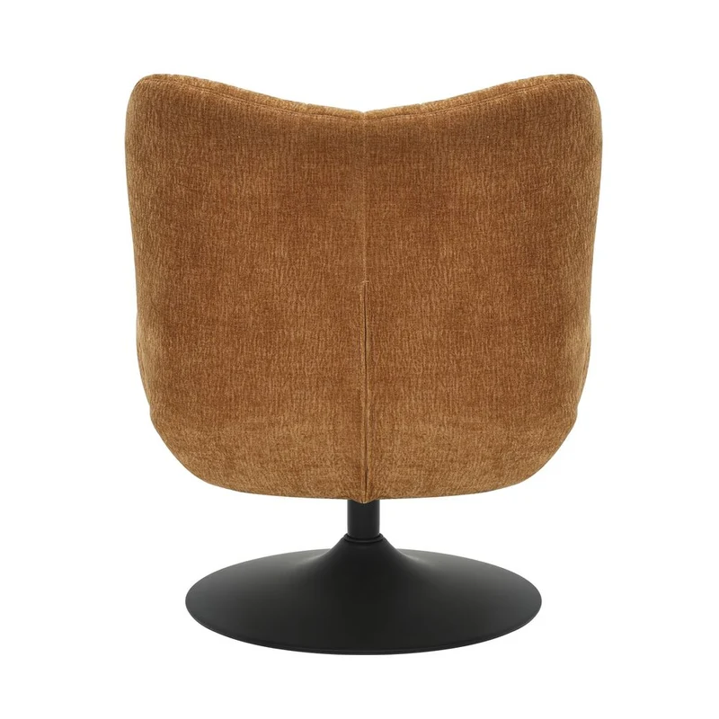Fauteuil pivotant tissu ambre