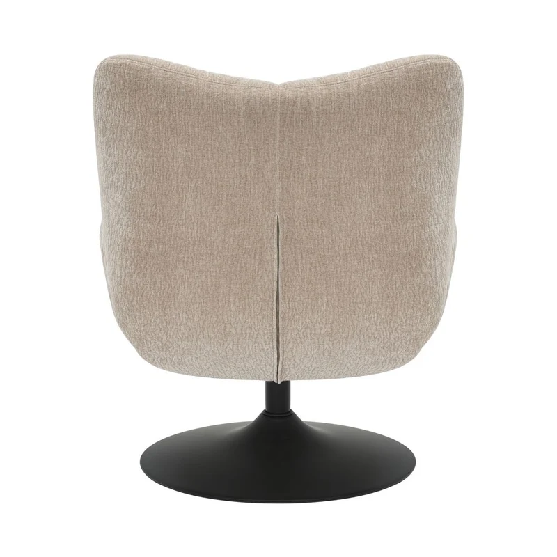 Fauteuil pivotant tissu argile