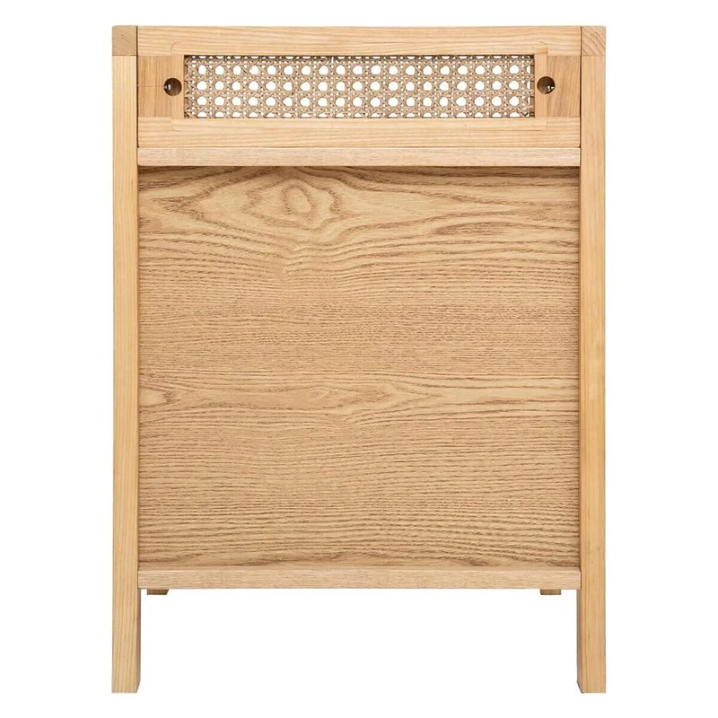 Table de chevet Arty 1 tiroir bois et cannage