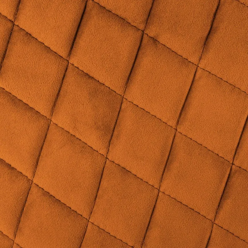 Fauteuil à dîner Marlo velours ambre