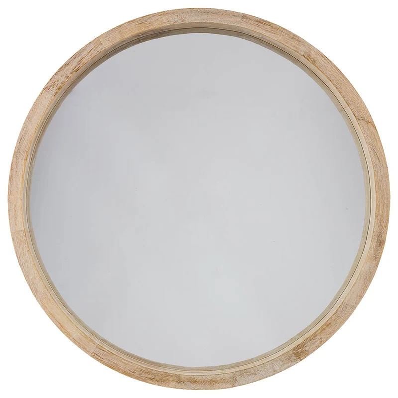 Miroir rond Olav bois naturel Ø 52 cm