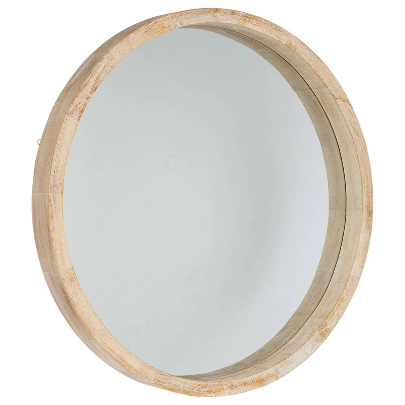 Miroir rond Olav bois naturel Ø 52 cm