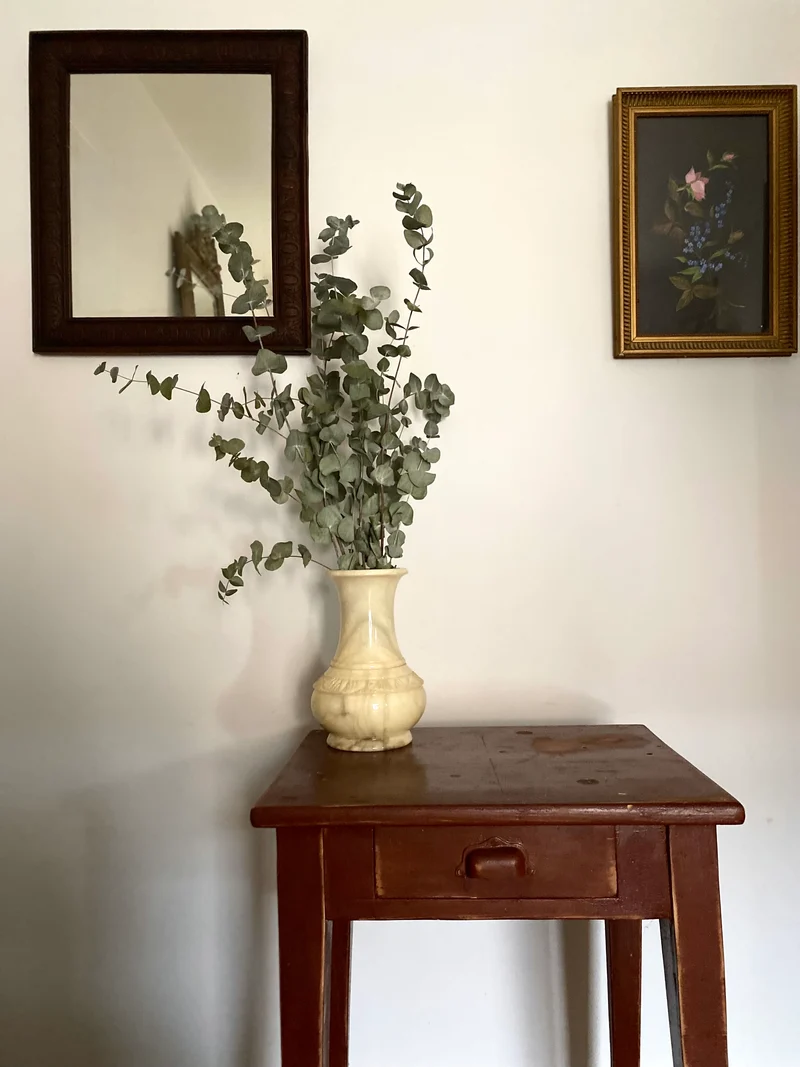 Table de ferme ancienne d'appoint en bois