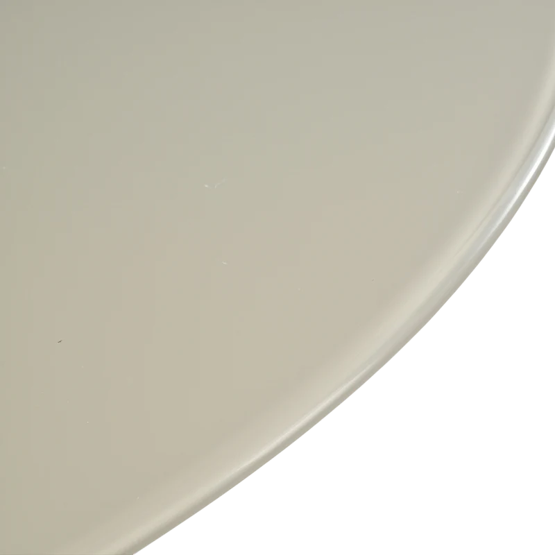 Table basse D80 en verre beige mat