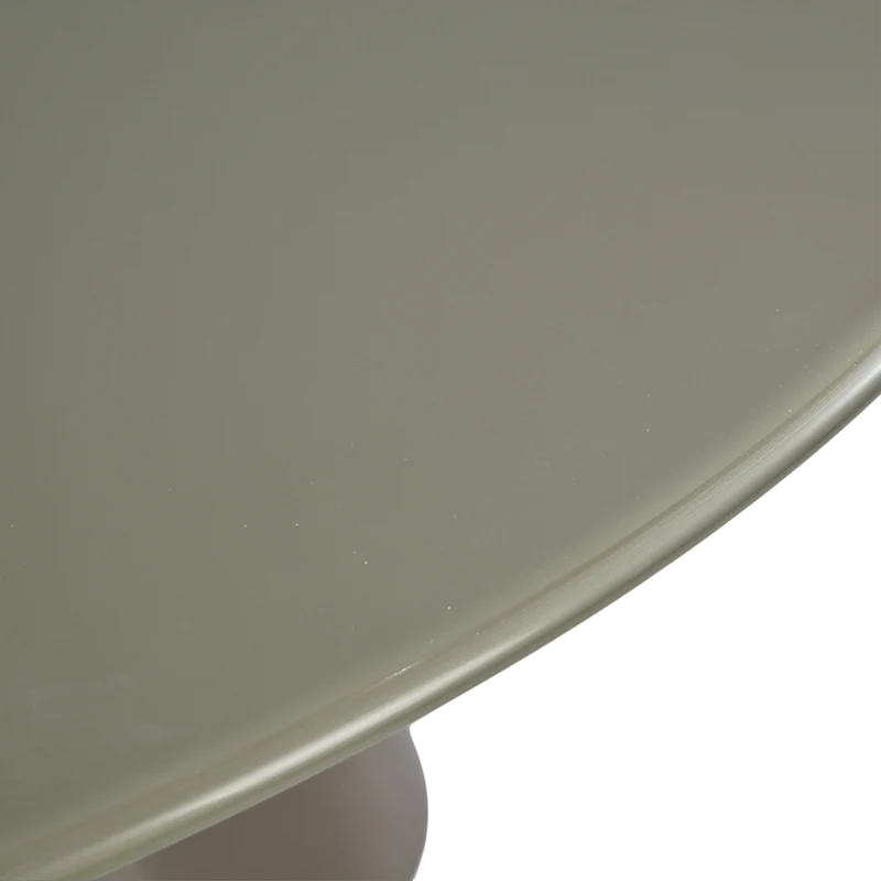 Table basse D80 en verre vert mat