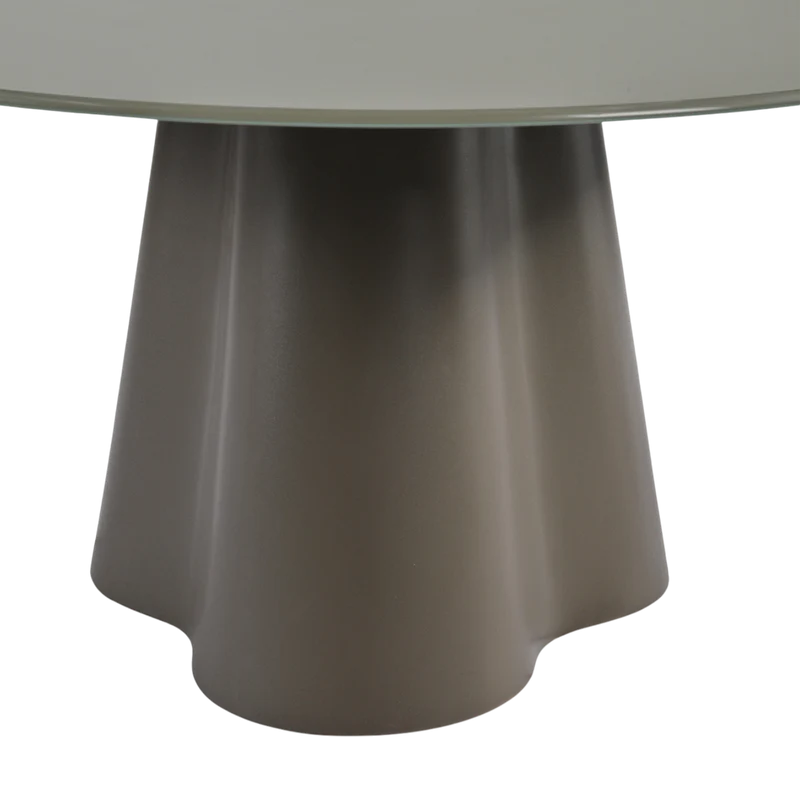 Table basse D80 en verre vert mat