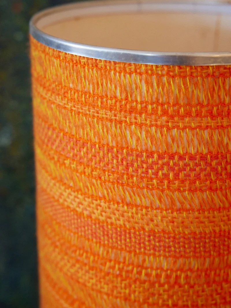 Julia, la lampe seventies chrome et tissu N°1050