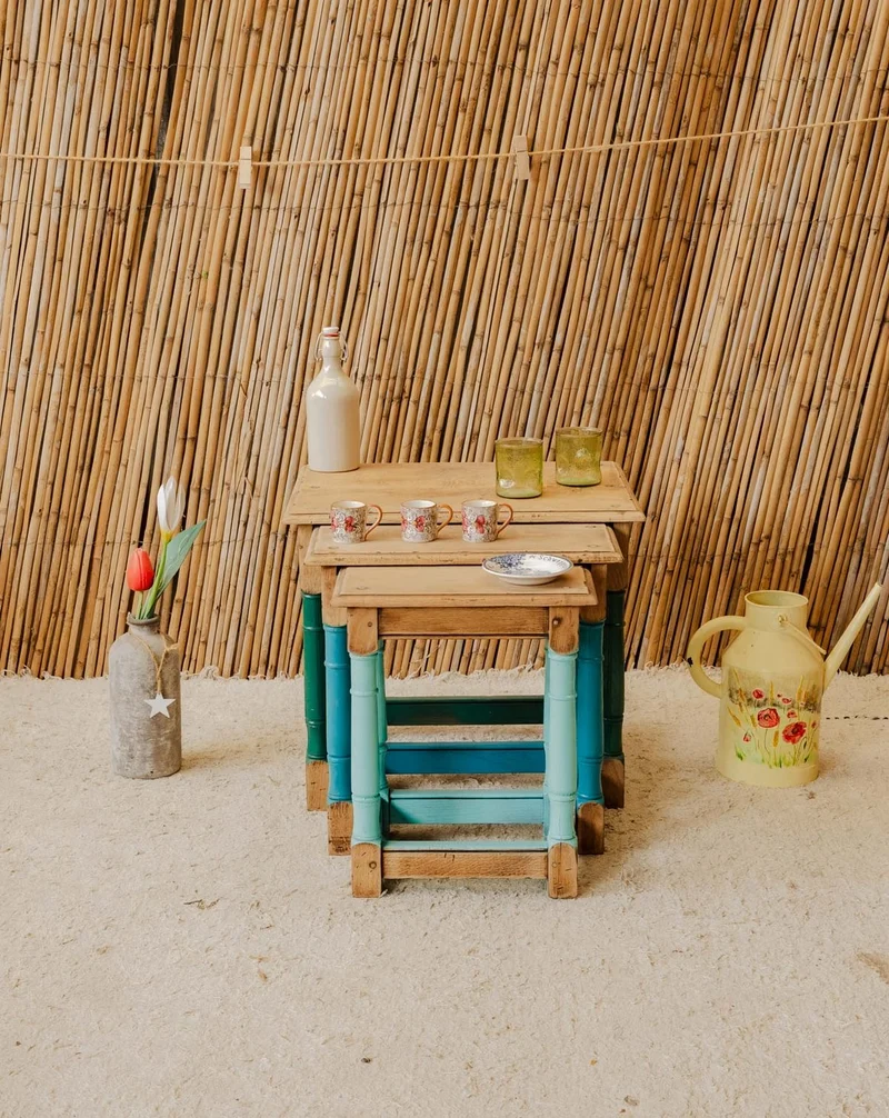 Barbara, les tables gigognes en bois N°215