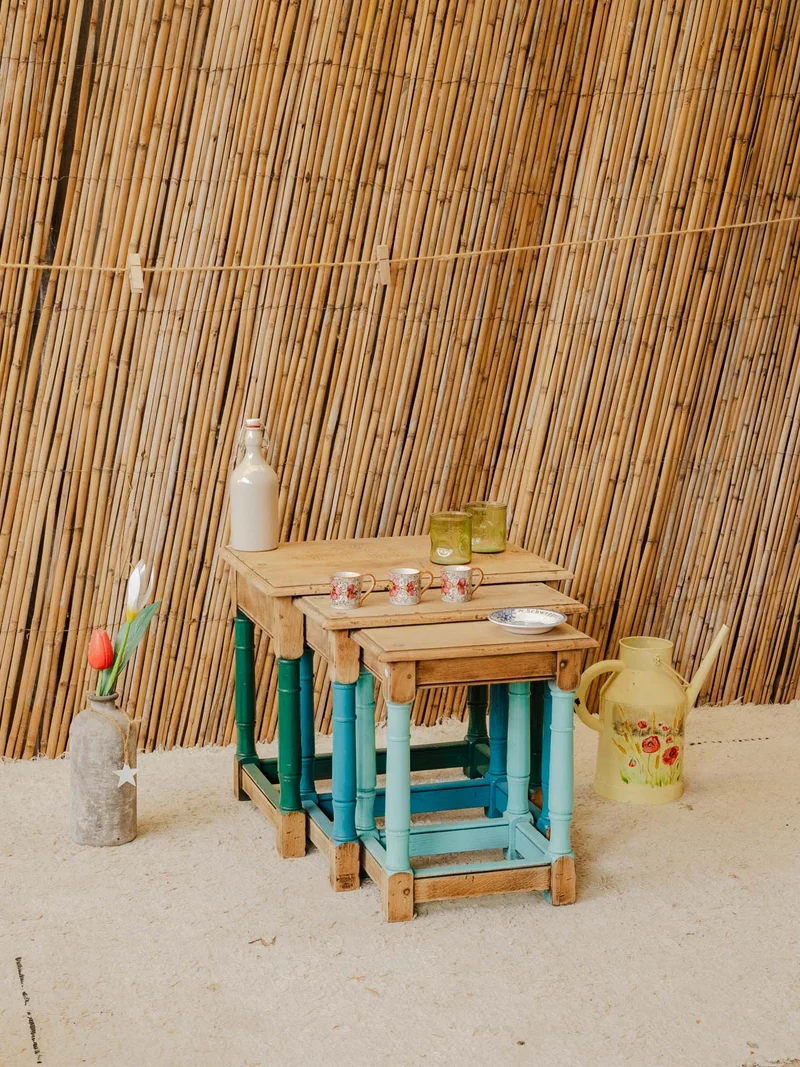 Barbara, les tables gigognes en bois N°215