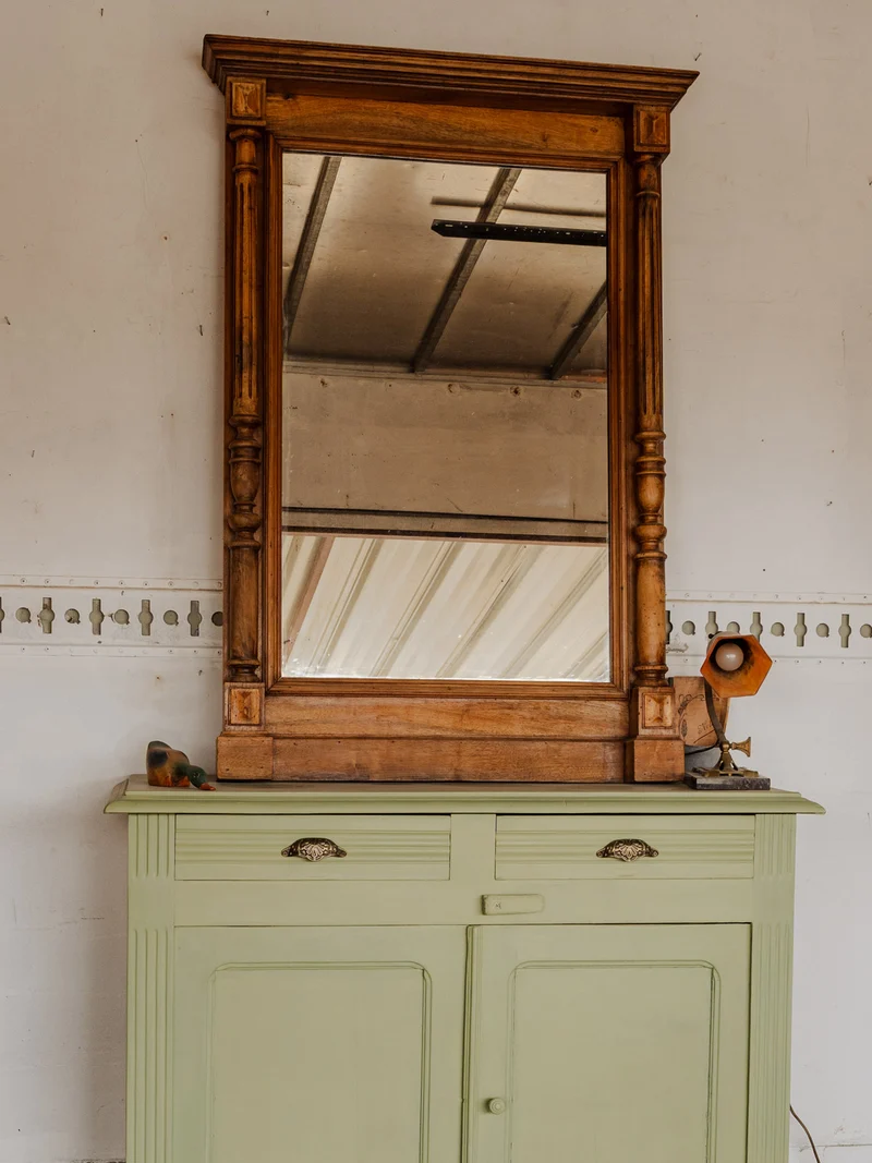 Georges, le grand miroir en bois N°1461