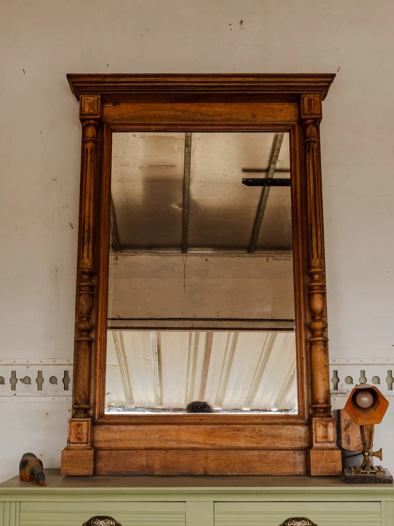 Georges, le grand miroir en bois N°1461