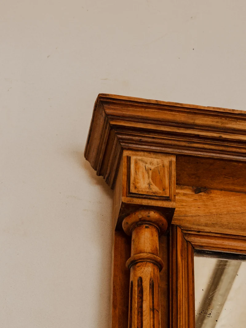 Georges, le grand miroir en bois N°1461