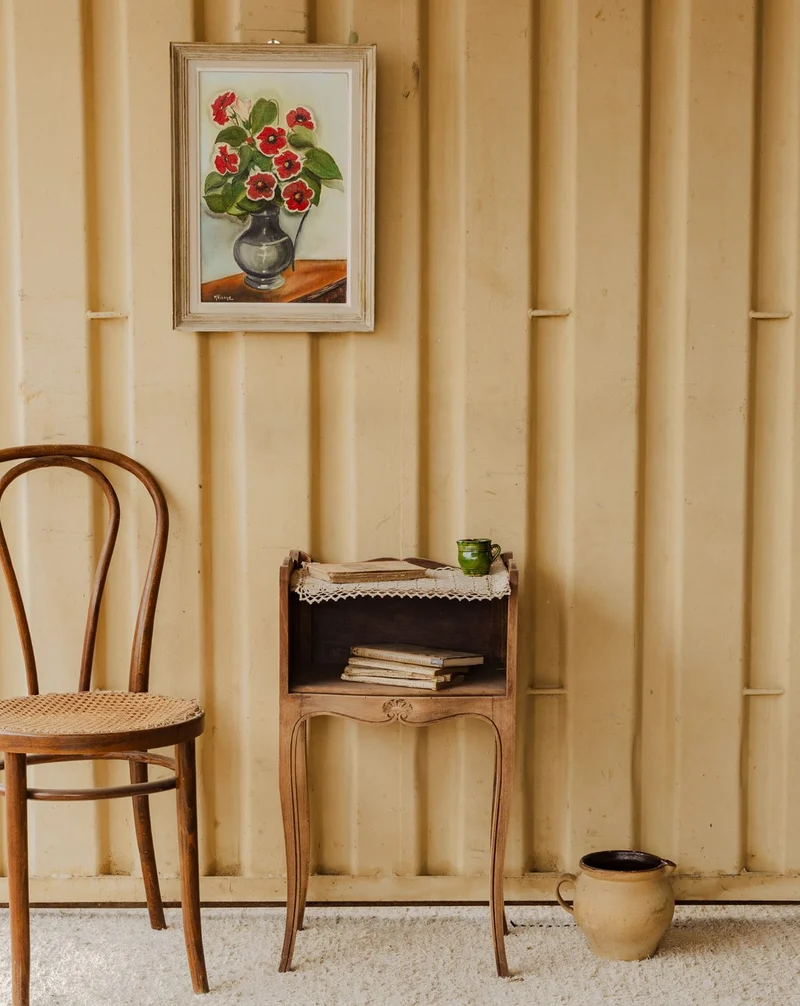 Odile, la table de chevet en bois N°1561