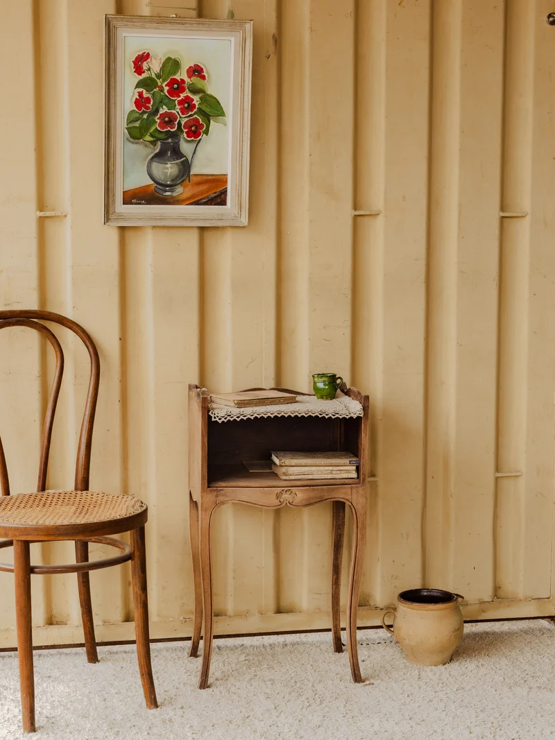 Odile, la table de chevet en bois N°1561