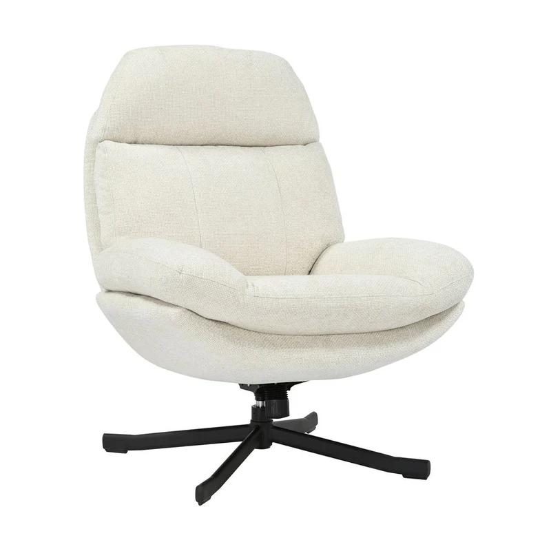 Fauteuil inclinable pivotant écru