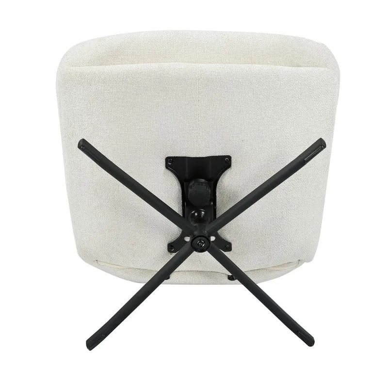 Fauteuil inclinable pivotant écru