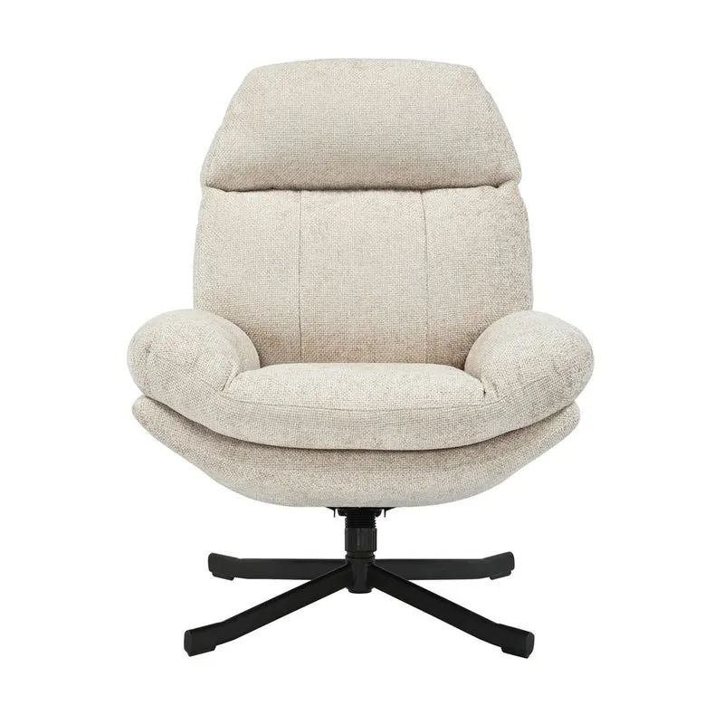 Fauteuil inclinable pivotant taupe