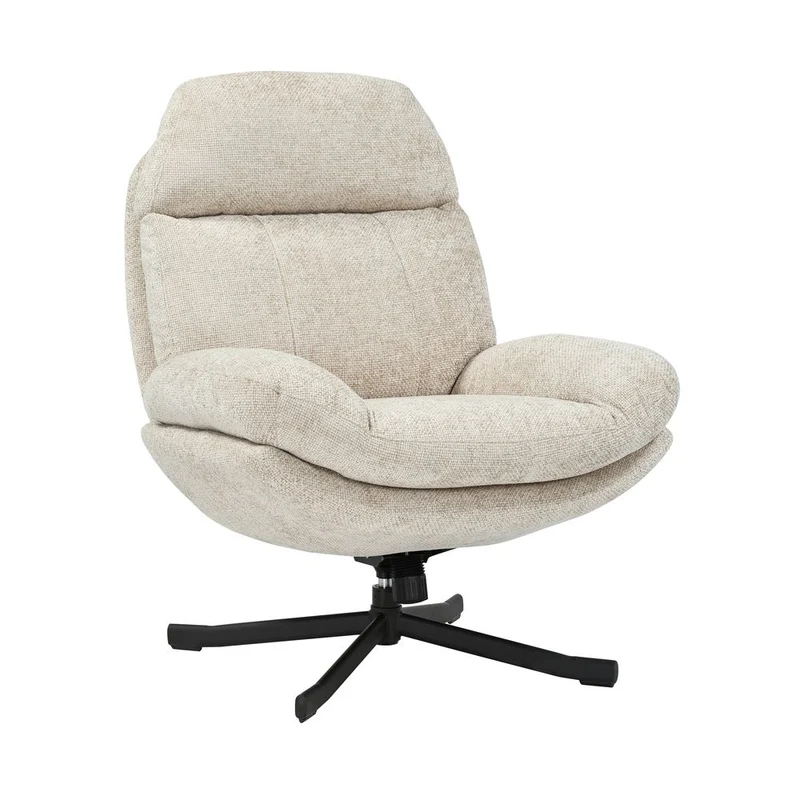 Fauteuil inclinable pivotant taupe