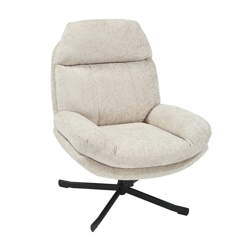 Fauteuil inclinable pivotant taupe