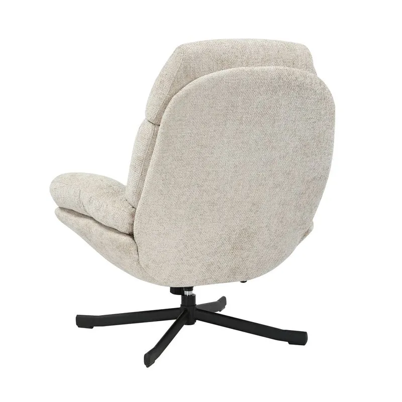 Fauteuil inclinable pivotant taupe