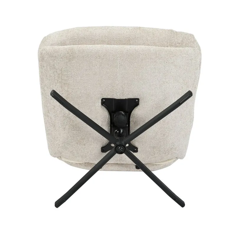 Fauteuil inclinable pivotant taupe