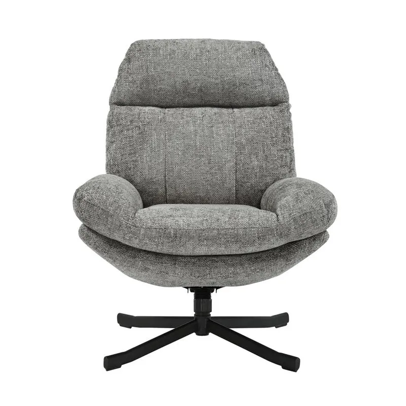 Fauteuil inclinable pivotant gris foncé