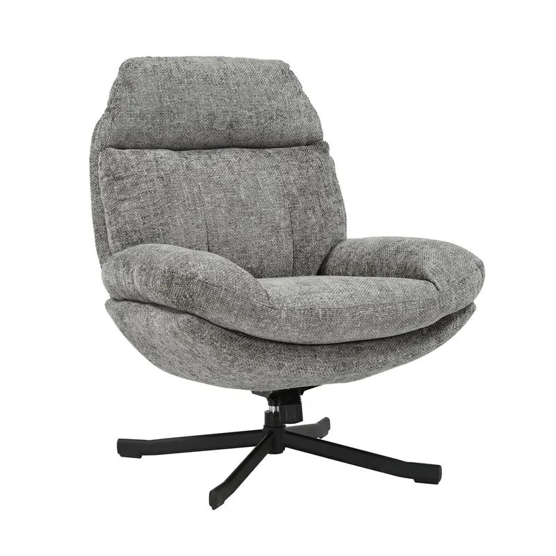 Fauteuil inclinable pivotant gris foncé