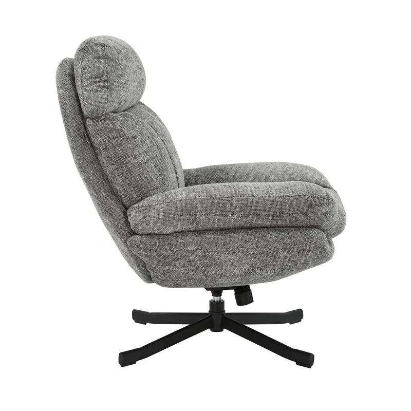 Fauteuil inclinable pivotant gris foncé
