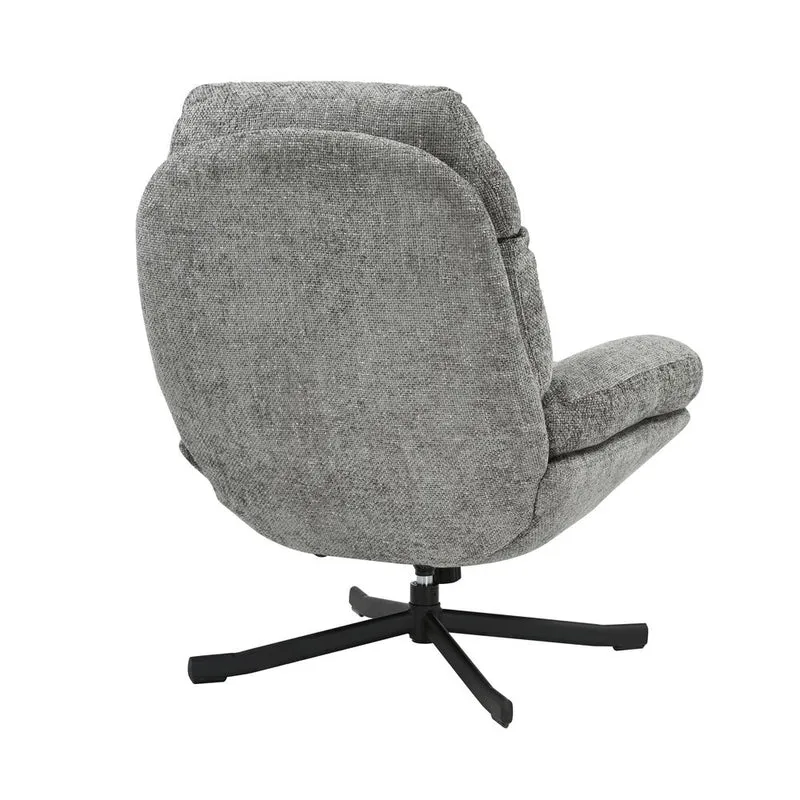 Fauteuil inclinable pivotant gris foncé