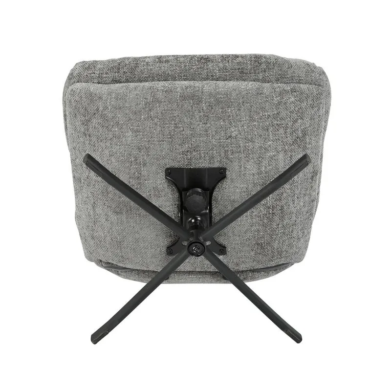 Fauteuil inclinable pivotant gris foncé