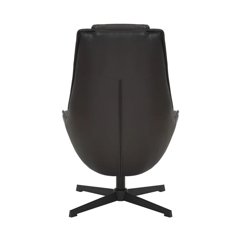 Fauteuil pivotant en PU noir
