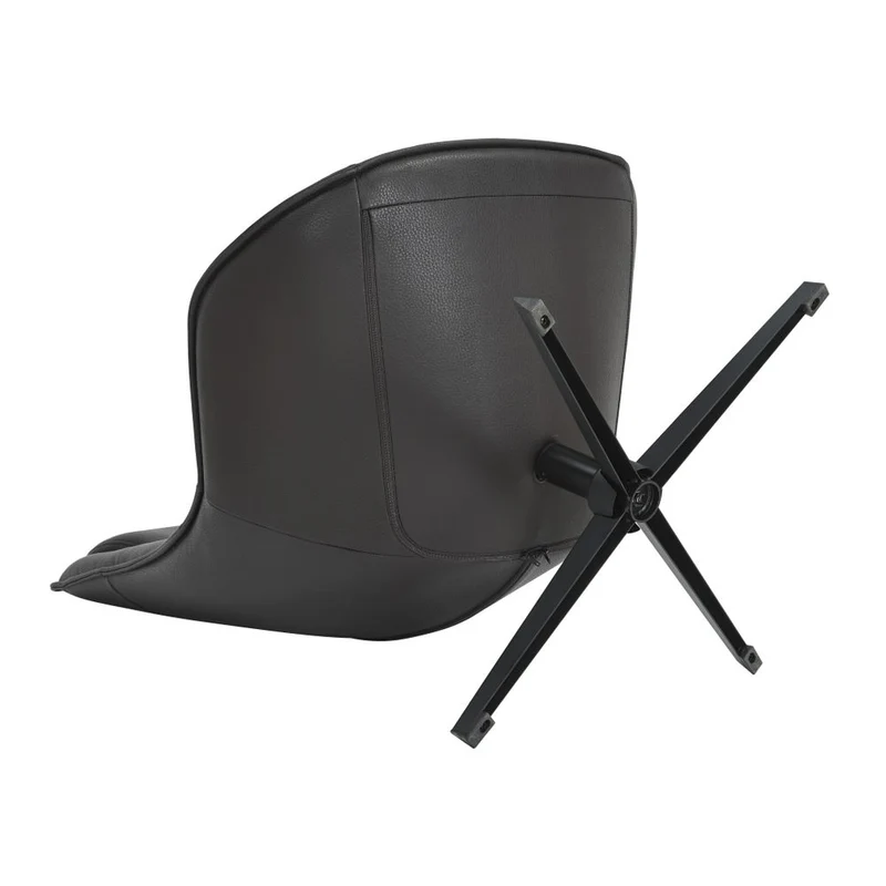 Fauteuil pivotant en PU noir