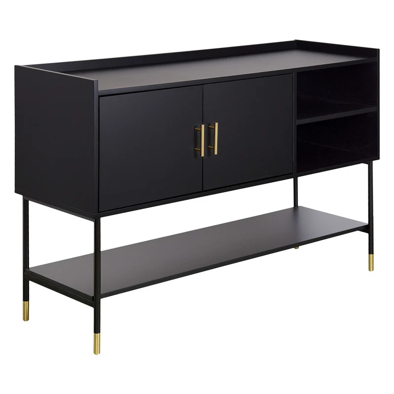 Buffet 2 portes Tedy noir