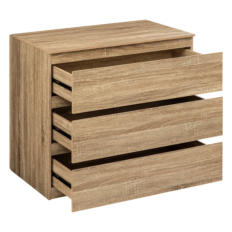 Commode 3 tiroirs Dolo naturel