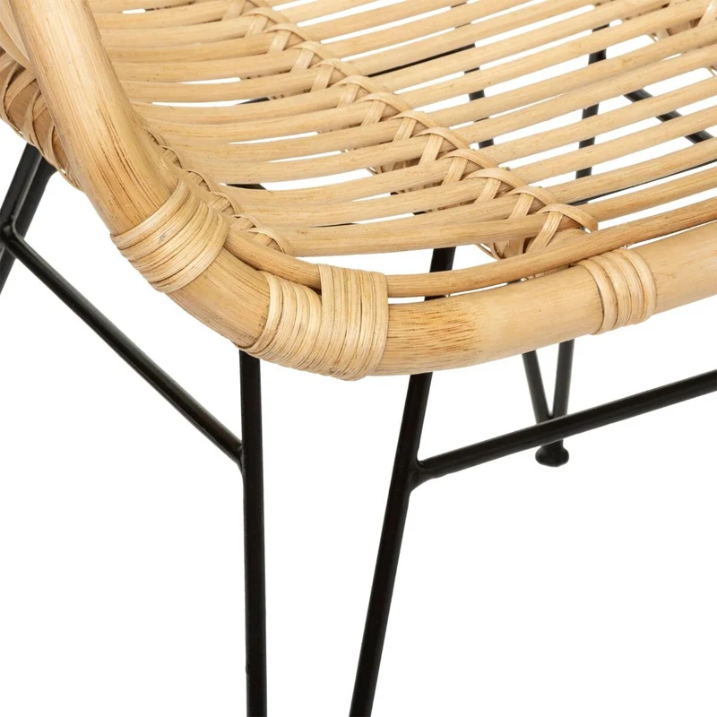 Fauteuil Koeta rotin naturel